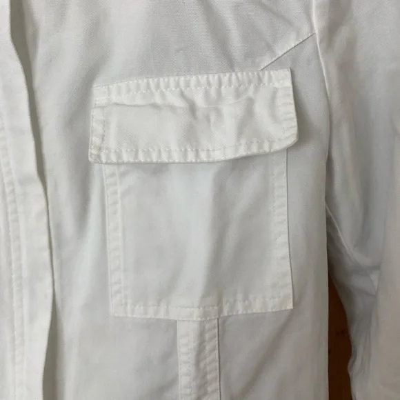 Brunello Cucinelli White Women's Jacket with Gray Hood S - Picture 2 of 11